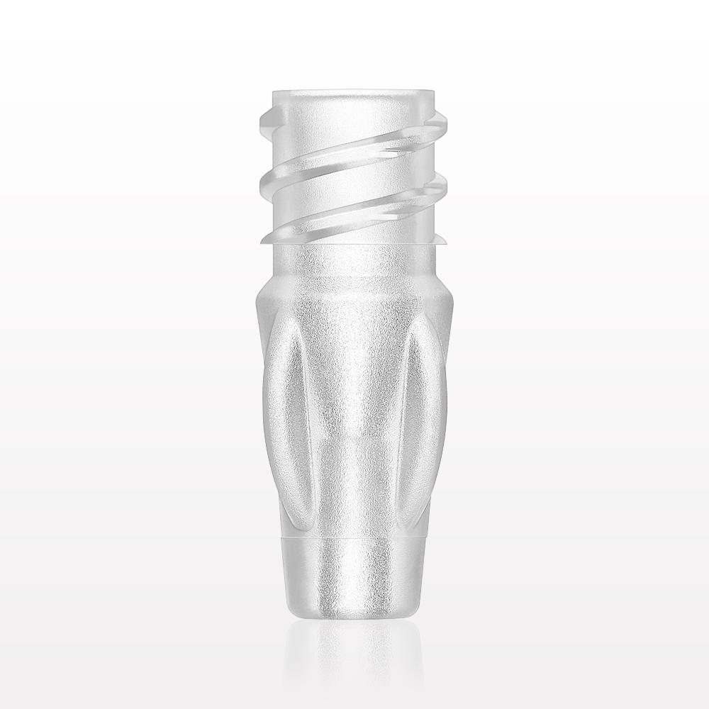Female Luer Lock, Tubing Port, Clear