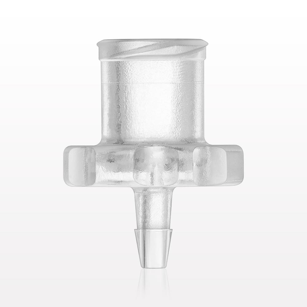 Female Luer Lock, Barbed, Clear