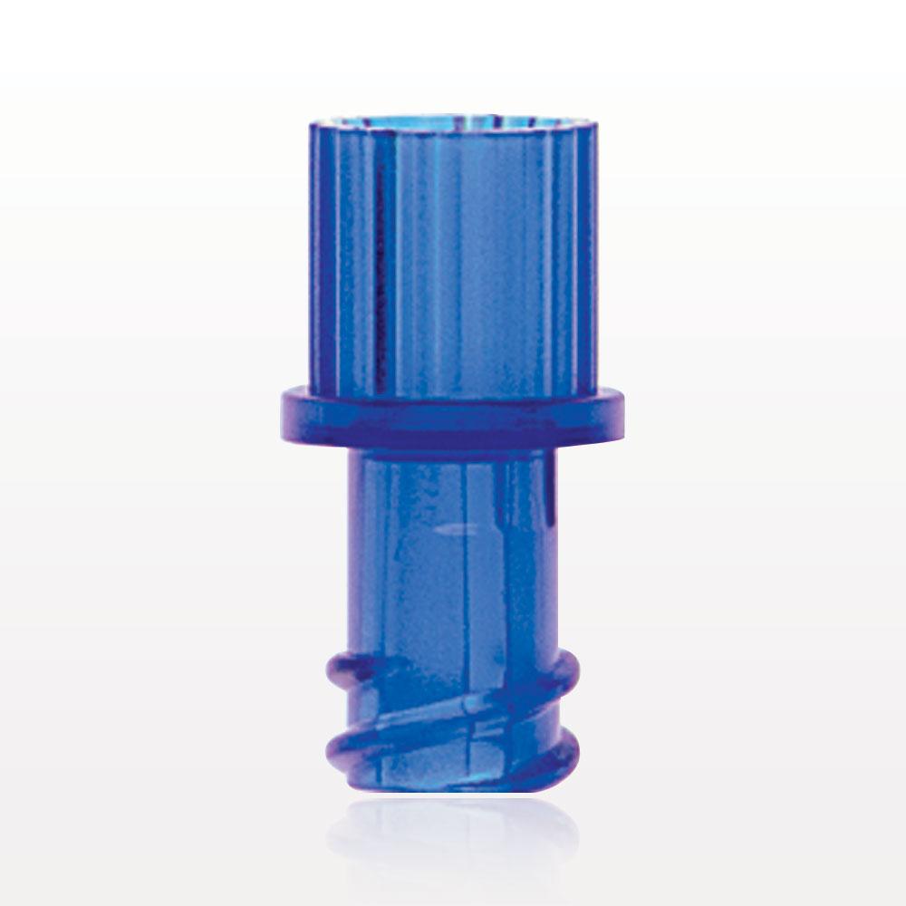 Female Luer Cap, Non-Vented, Blue