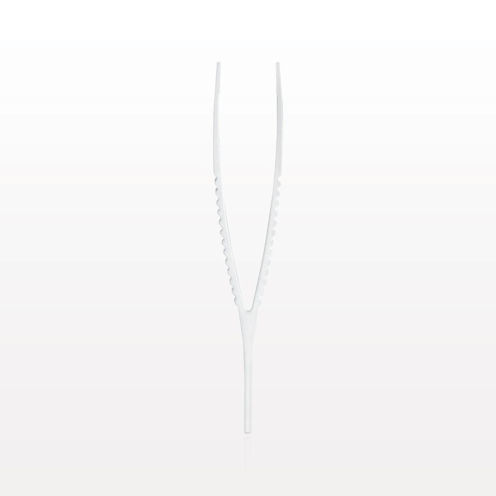 Single-Use Tweezer Forceps, White