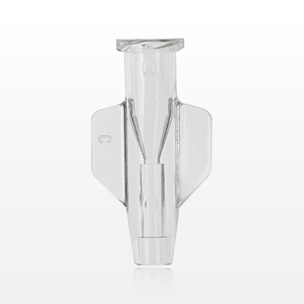 Female Luer Lock, Tubing Port, Clear