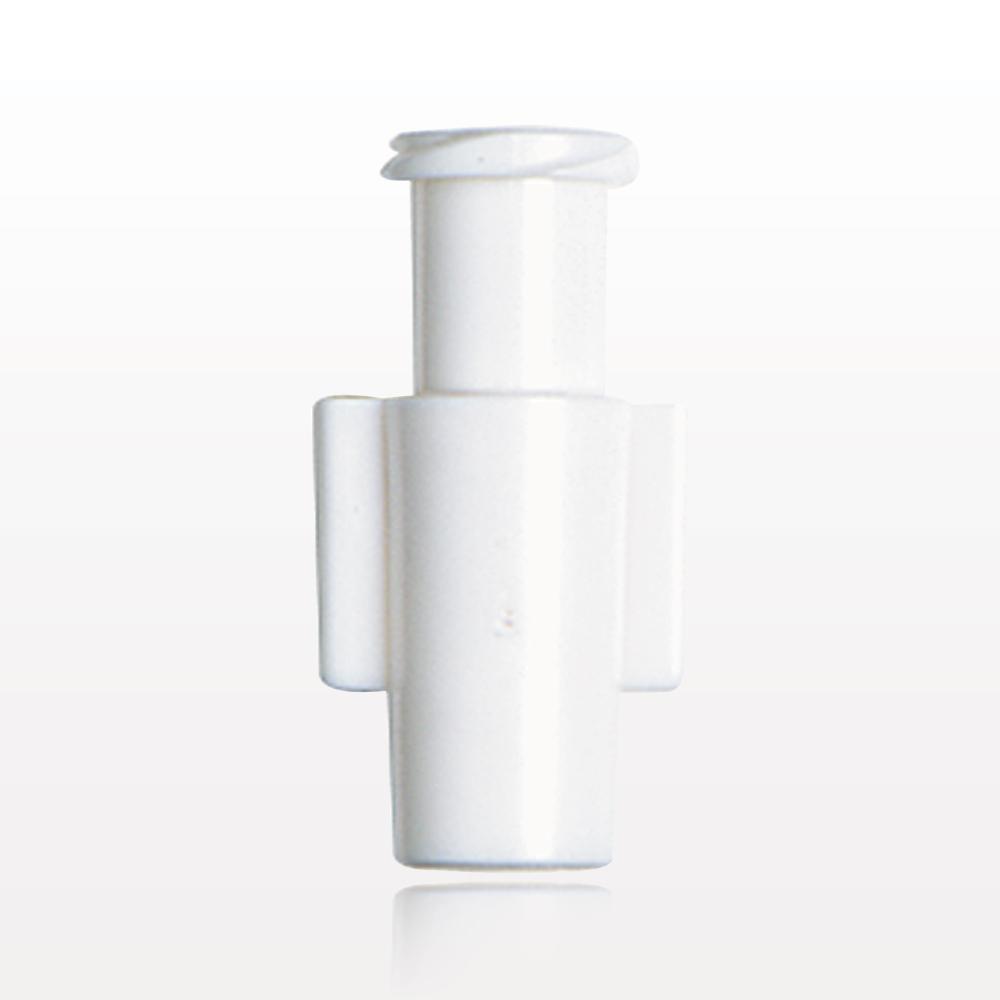 Female Luer Lock, Tubing Port, White