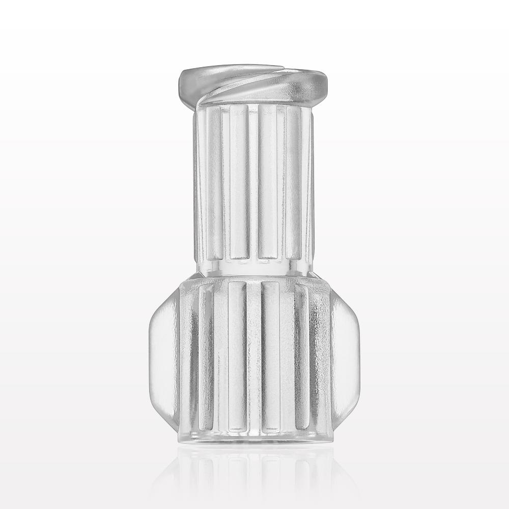 Female Luer Lock, Tubing Port, Clear