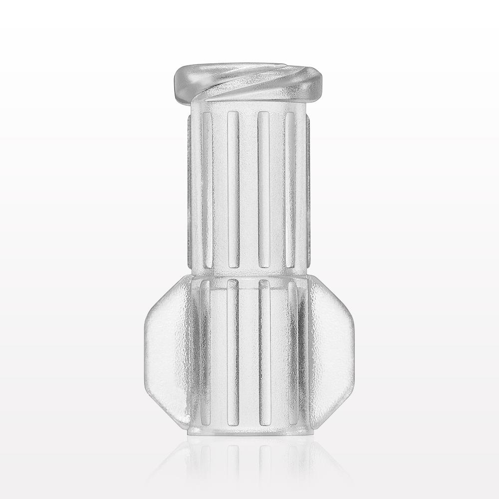 Female Luer Lock, Tubing Port, Clear