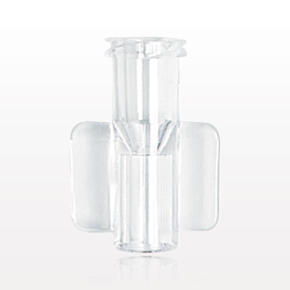 Female Luer Lock, Tubing Port, Clear