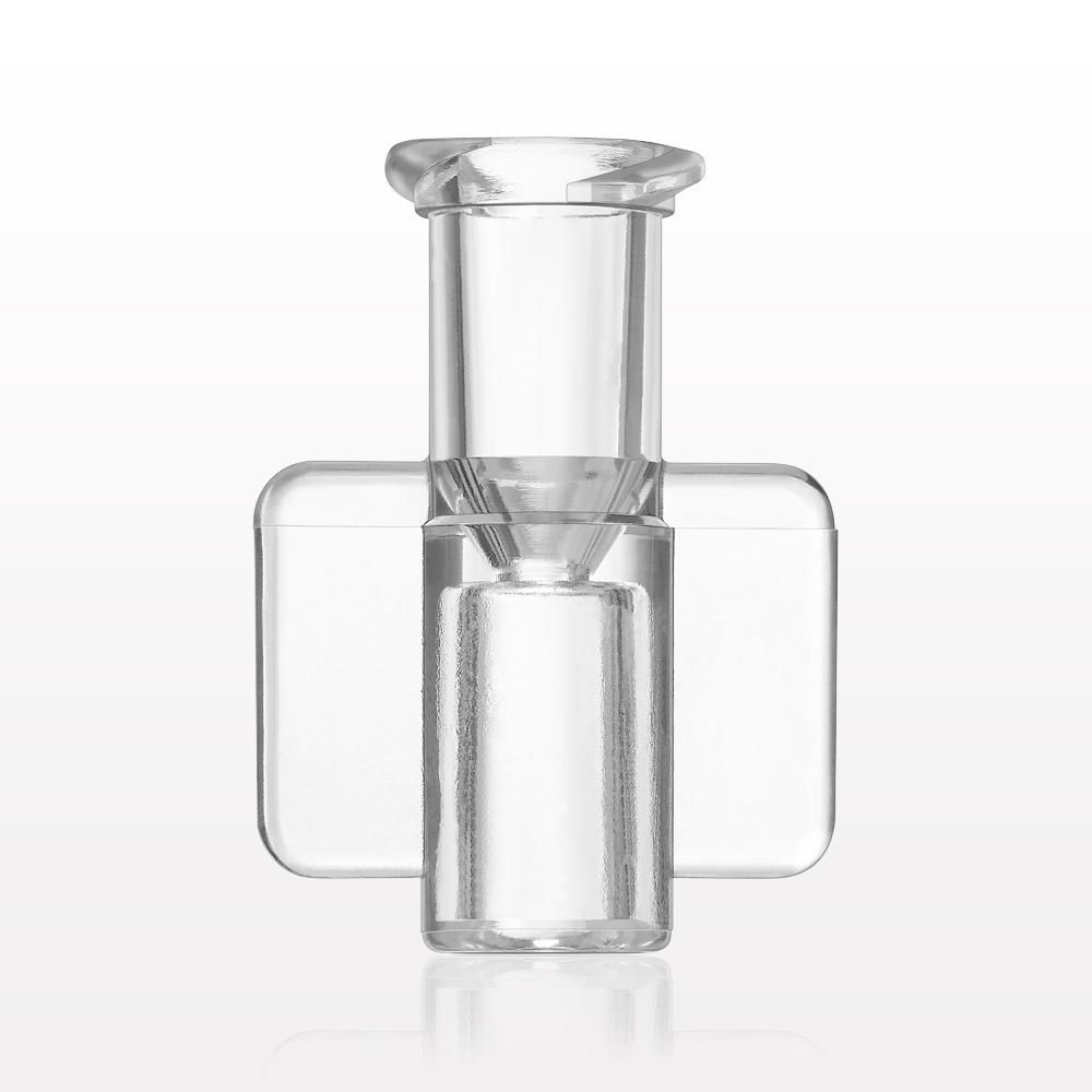 Female Luer Lock, Tubing Port, Clear