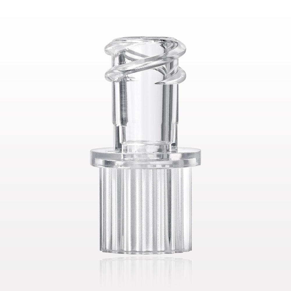 Female Luer Lock, Tubing Port, Clear