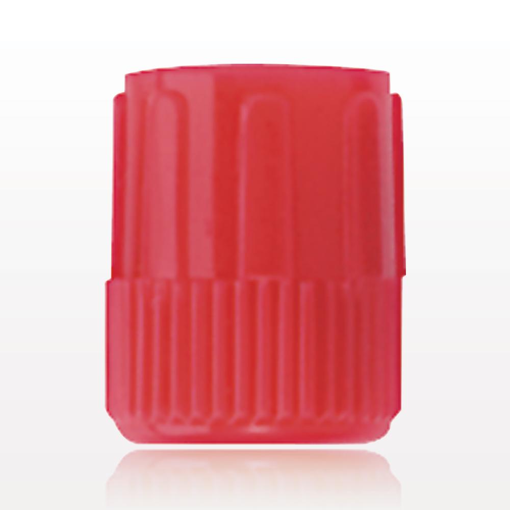 Male Luer Cap, Non-Vented w/Recessed Stem, Red