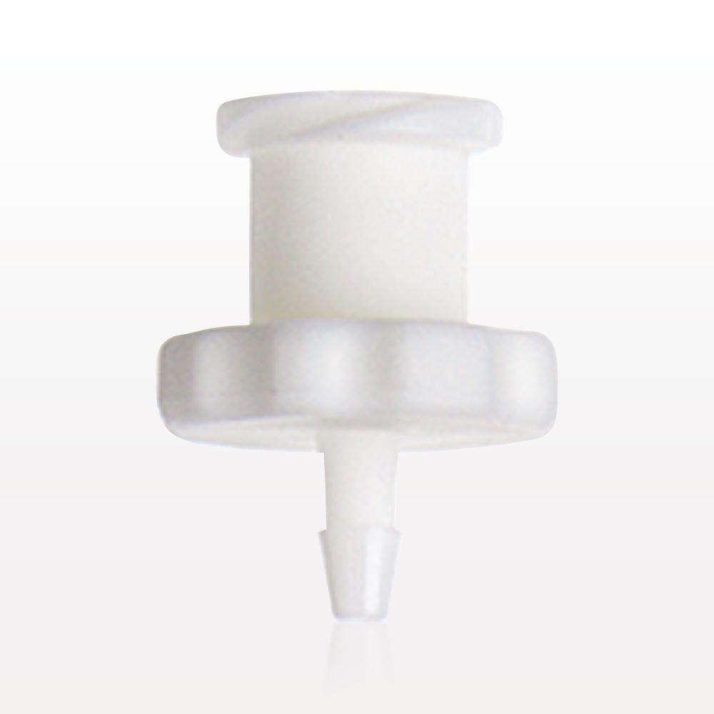 Female Luer Lock, Barbed, White