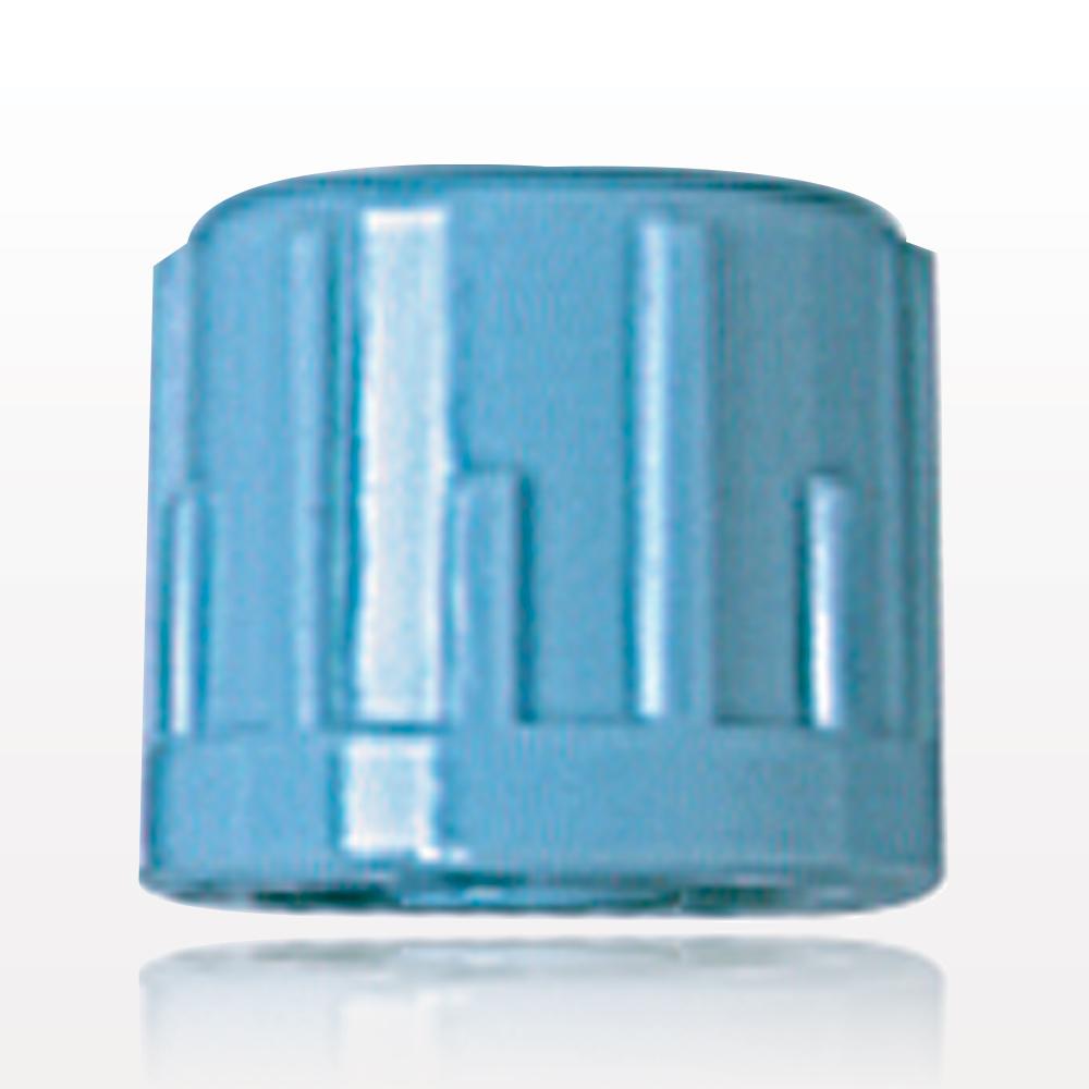 Stemless Male Luer Cap, Vented, Light Blue