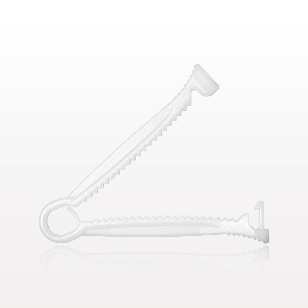 Non-Reopening Clamp, White