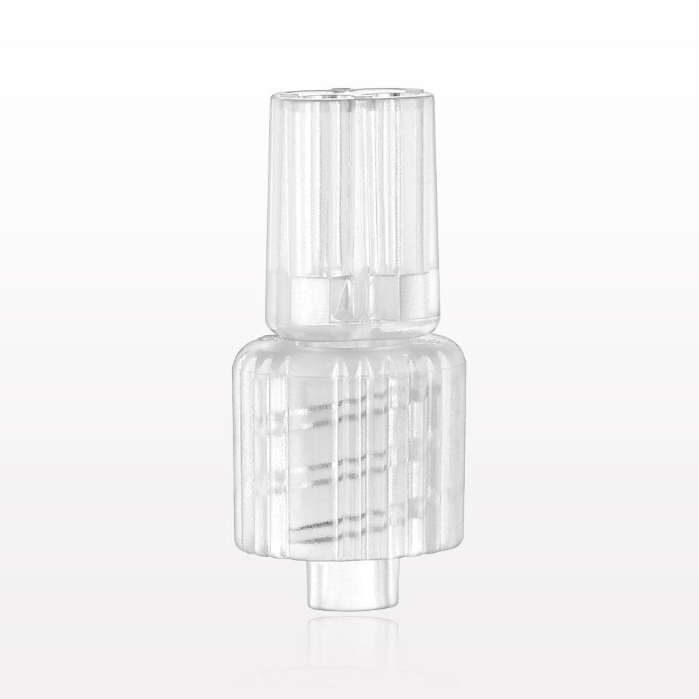 4-Way Parallel Tubing Connector, Male Luer with Spin Lock