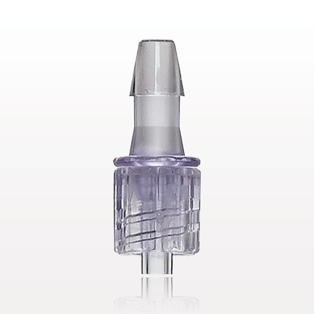 Male Luer w/Spin Lock, Barbed, Clear