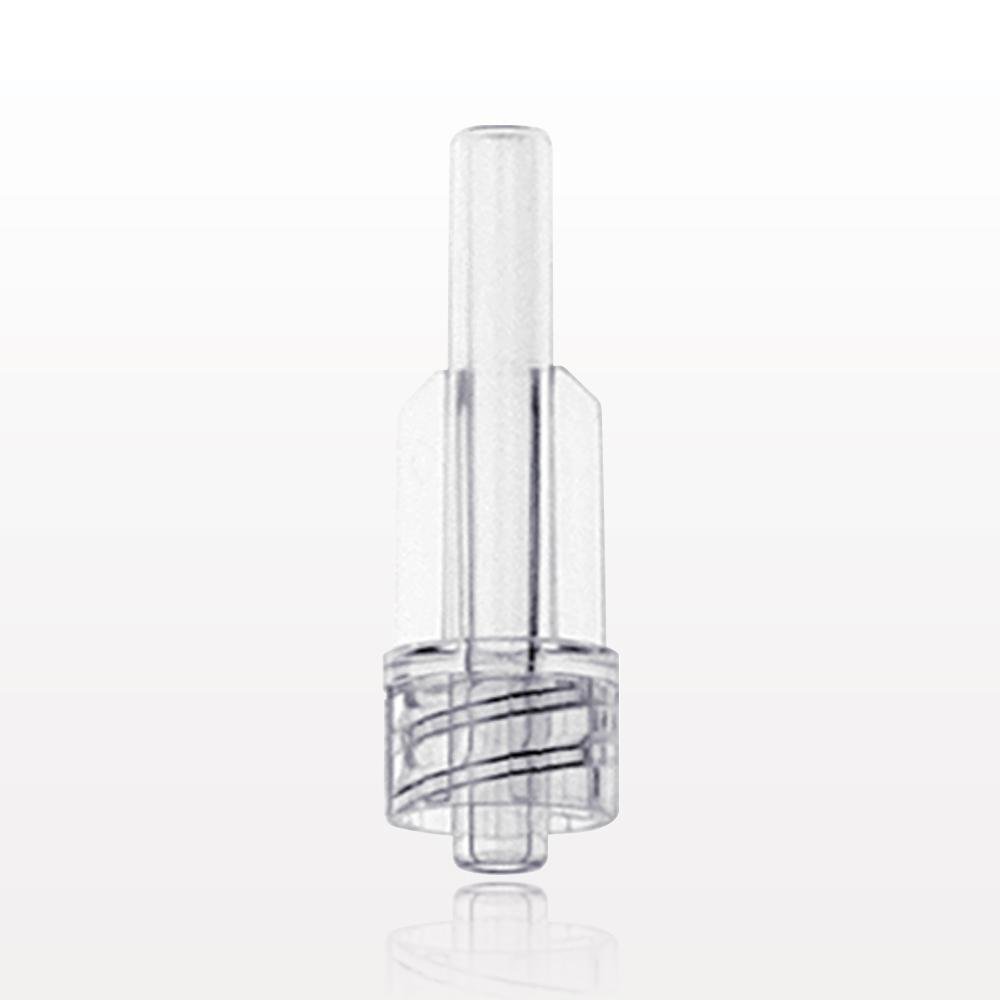 Male Luer Lock, Tubing Port, Clear
