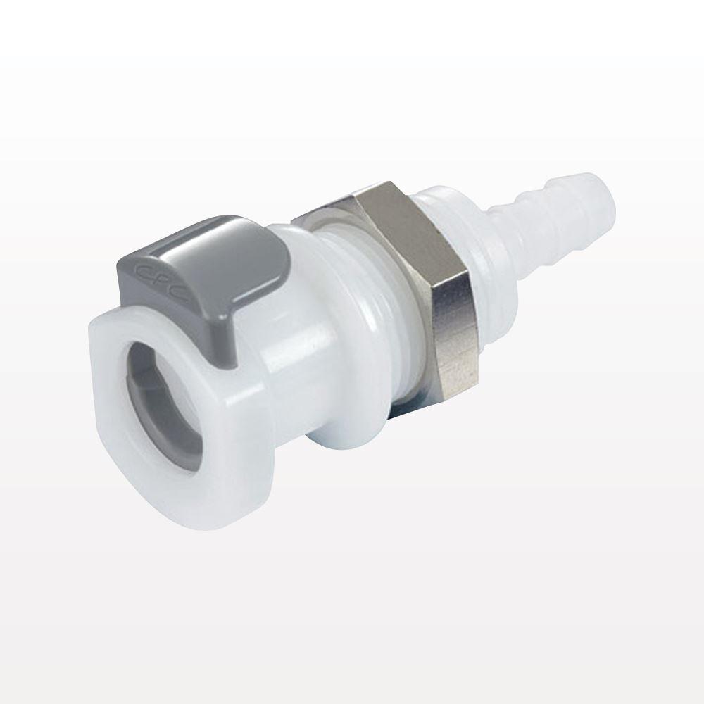 APC Connector, Panel Mount Body, Non-Valved, Barbed