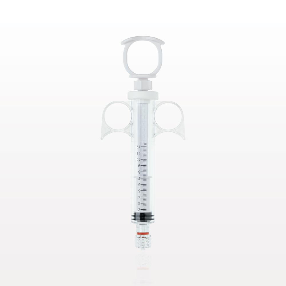 Control Syringe, Locking Plunger and Ring Grip, Rotating Male Luer Lock
