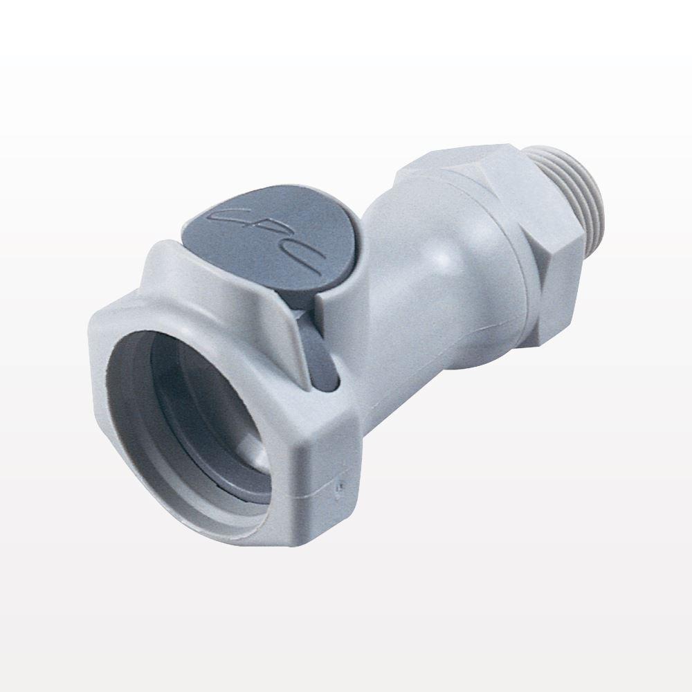 HFC12 Connector, Body, Valved, Threaded