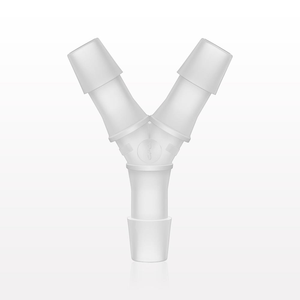Y Connector, Barbed, Natural, 100/Bag