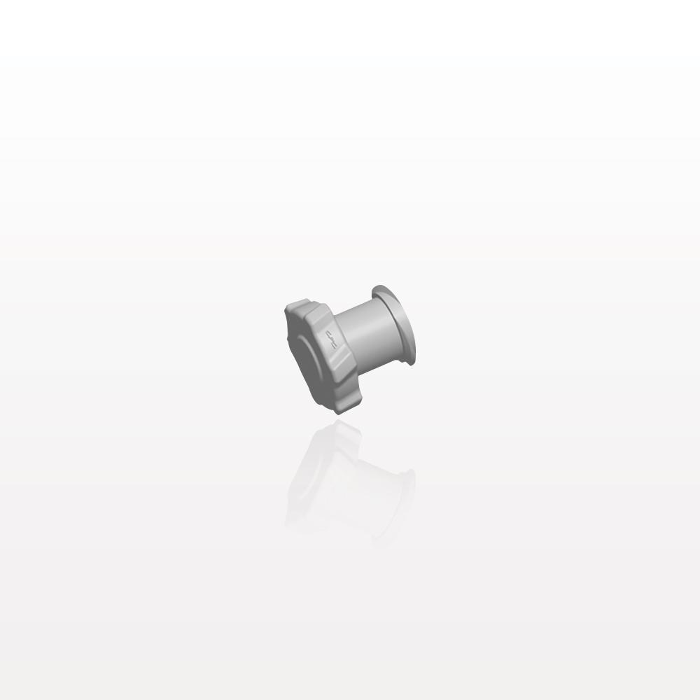 Female Luer Cap, Non-Vented, Natural, 100/Bag