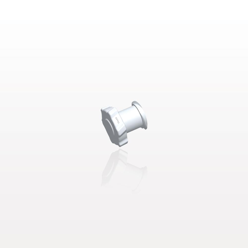 Double Dead-Ender Cap, Non-Vented, White, 100/Bag