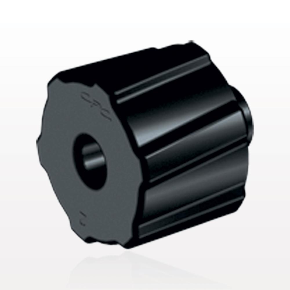 Male Luer Cap, Non-Vented, Black, 100/Bag