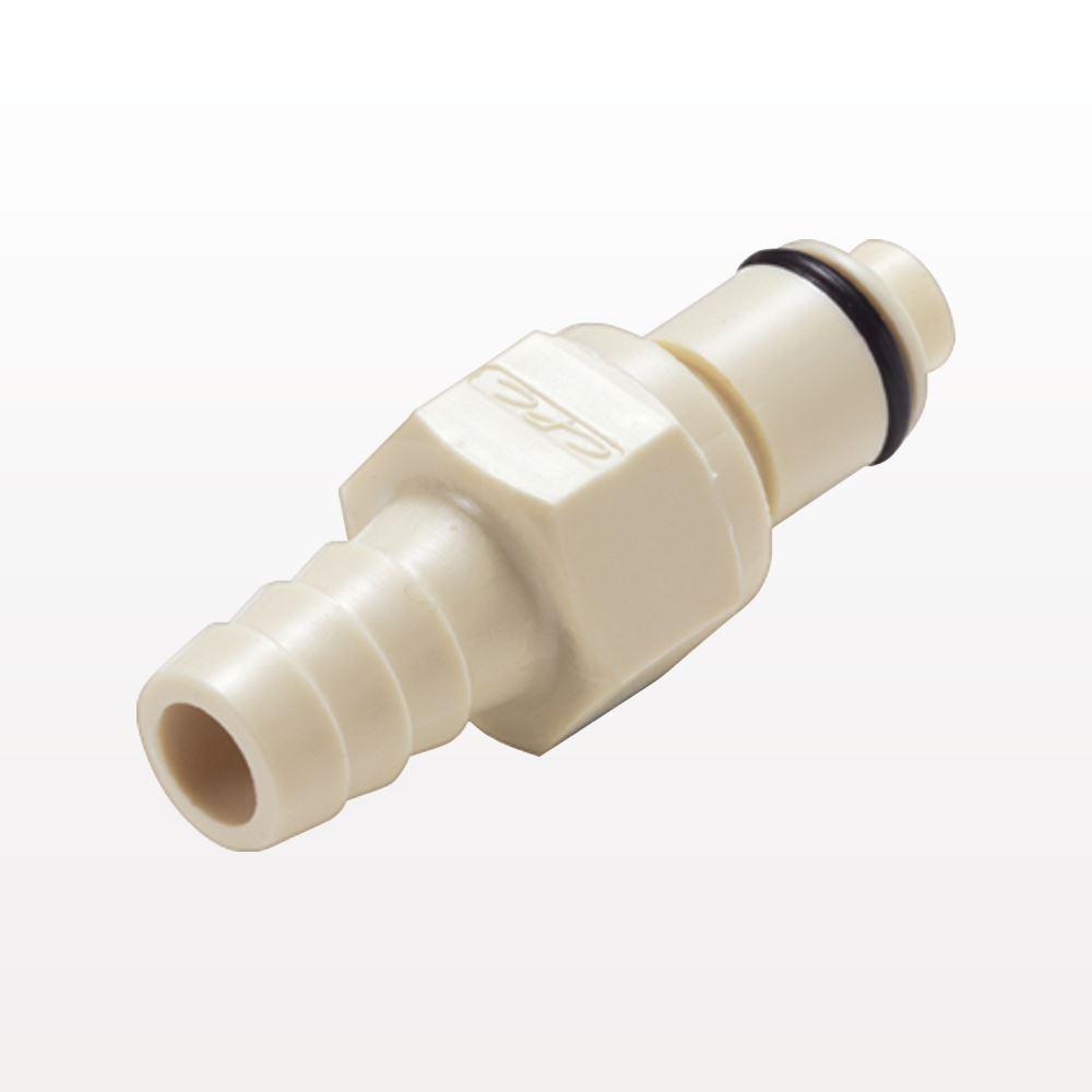 PLC12 Connector, Insert, Valved, Barbed