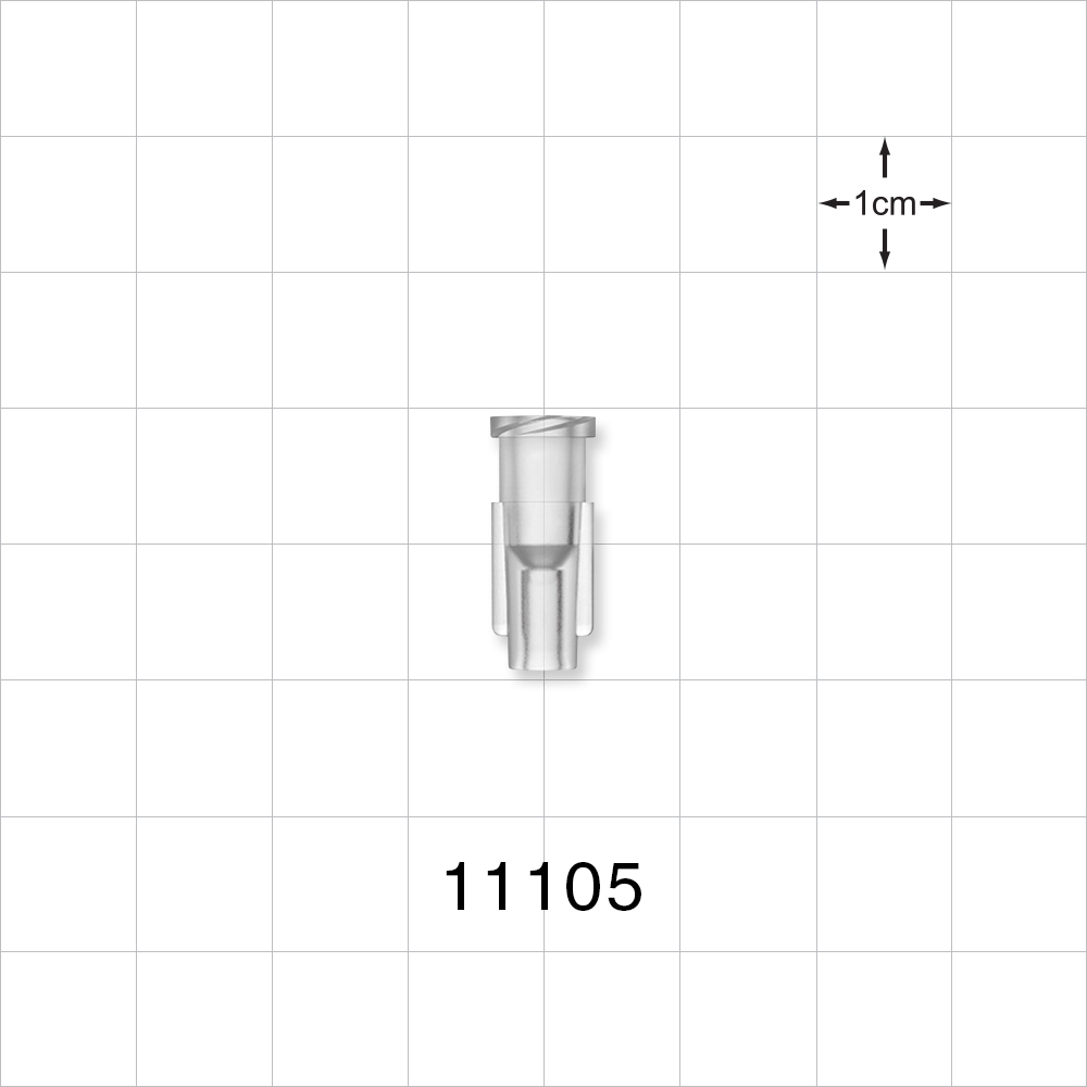 Female Luer Lock, Tubing Port, Clear