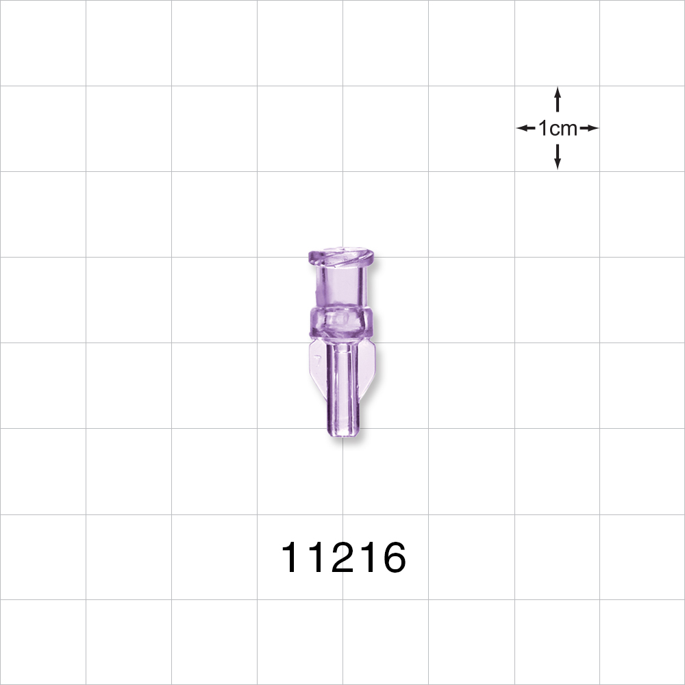 Female Luer Lock, Tubing Port, Clear
