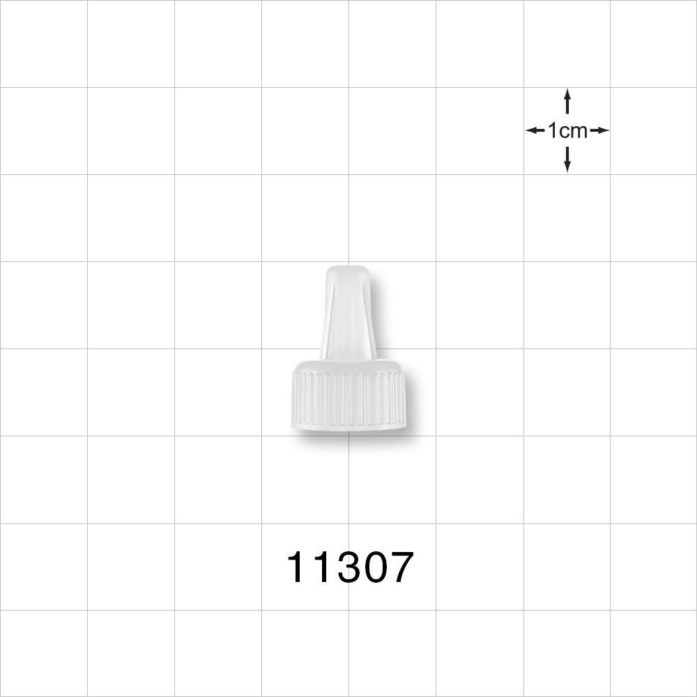 Large-Bore Male Cap, Vented, Natural