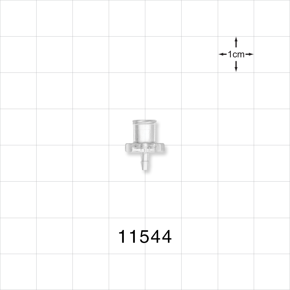 Female Luer Lock, Barbed, Clear