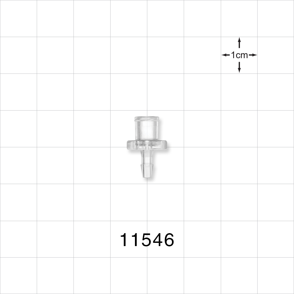 Female Luer Lock, Barbed, Clear