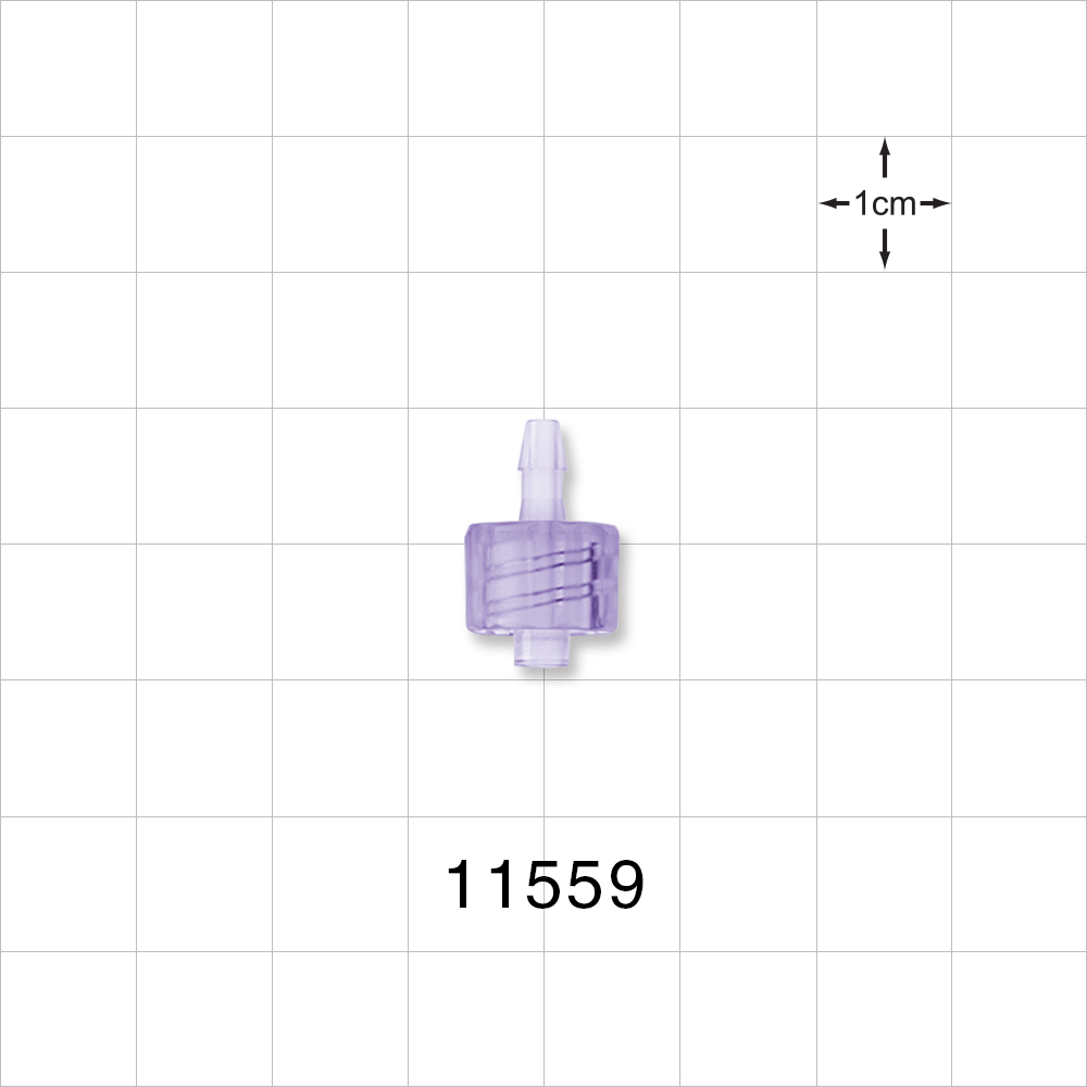 Male Luer Lock, Barbed, Clear