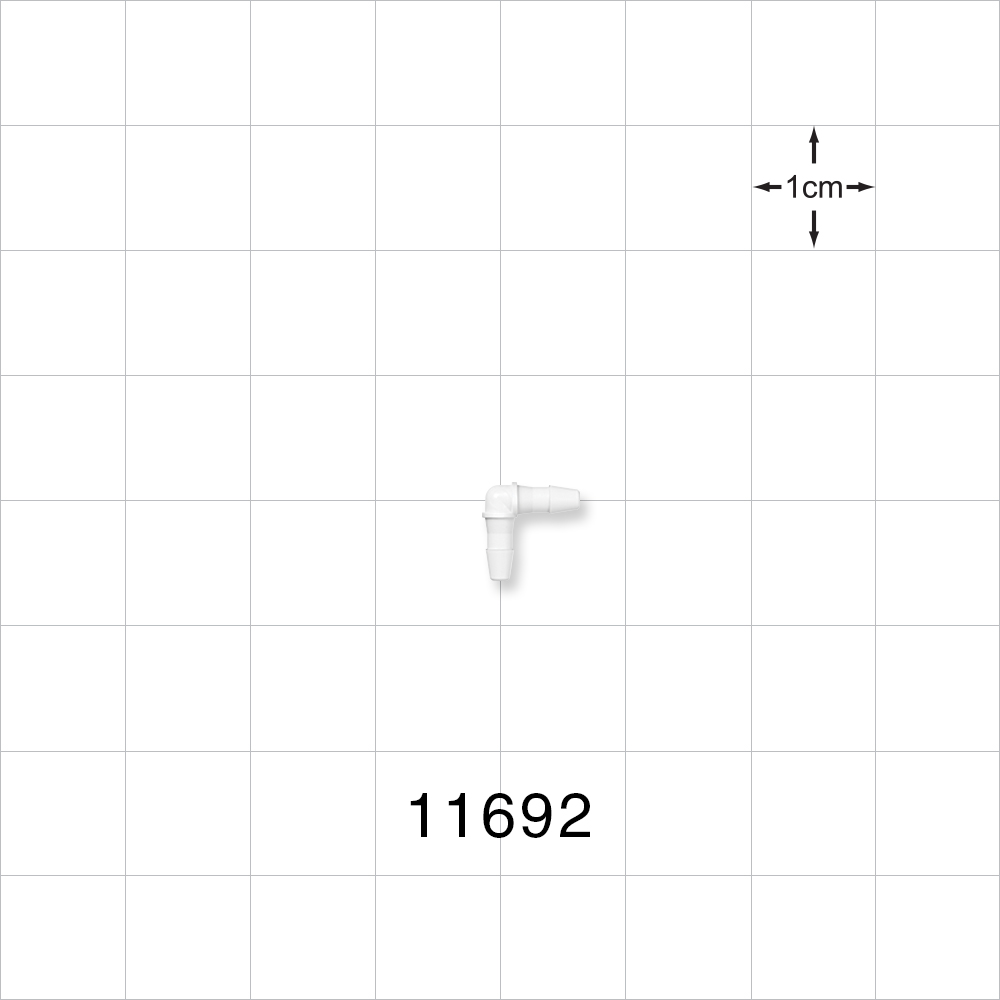 Elbow Connector, Barbed, Natural