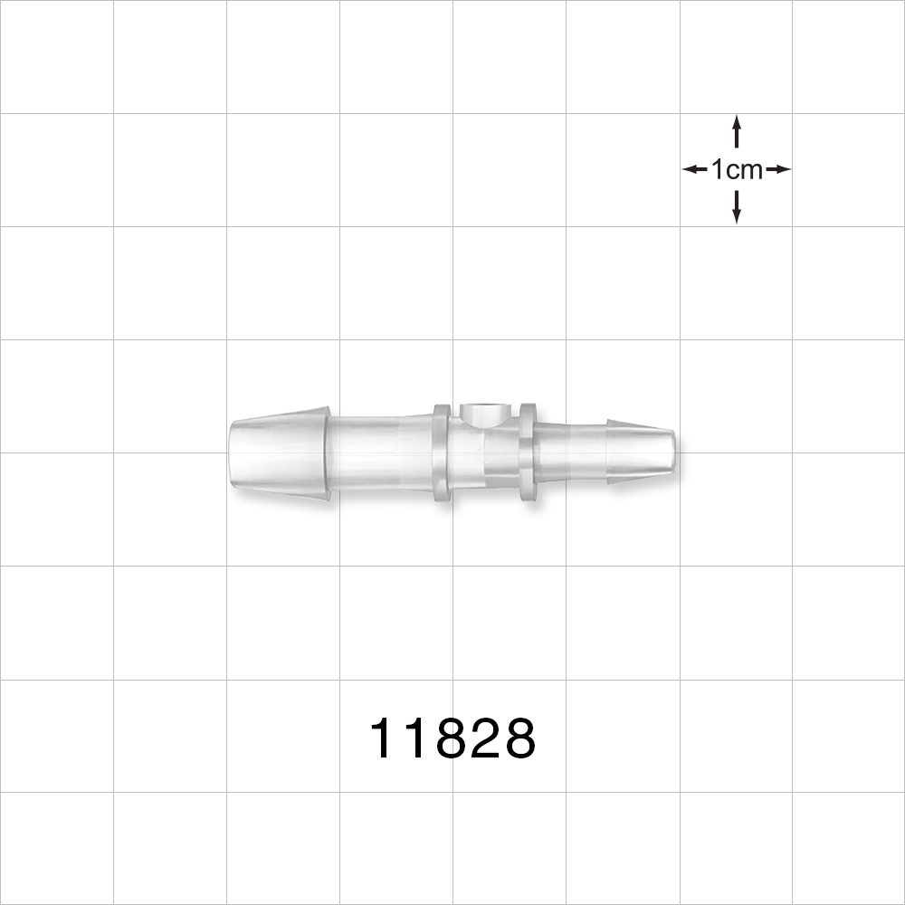 Straight Connector, Reducer, Barbed, Natural