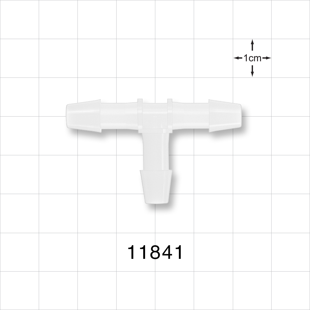 T Connector, Barbed, Natural