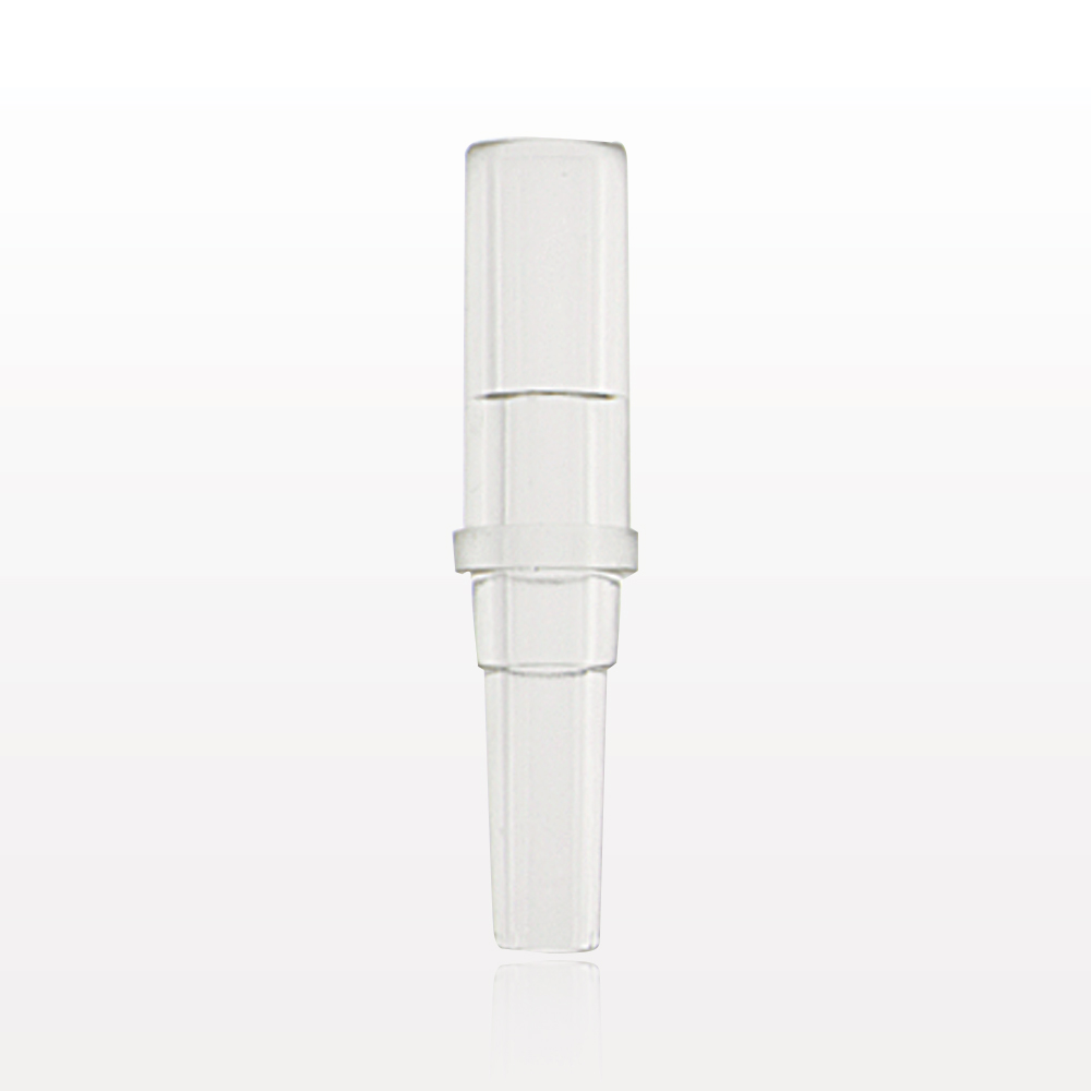 Male Luer Slip, Tubing Port, Clear