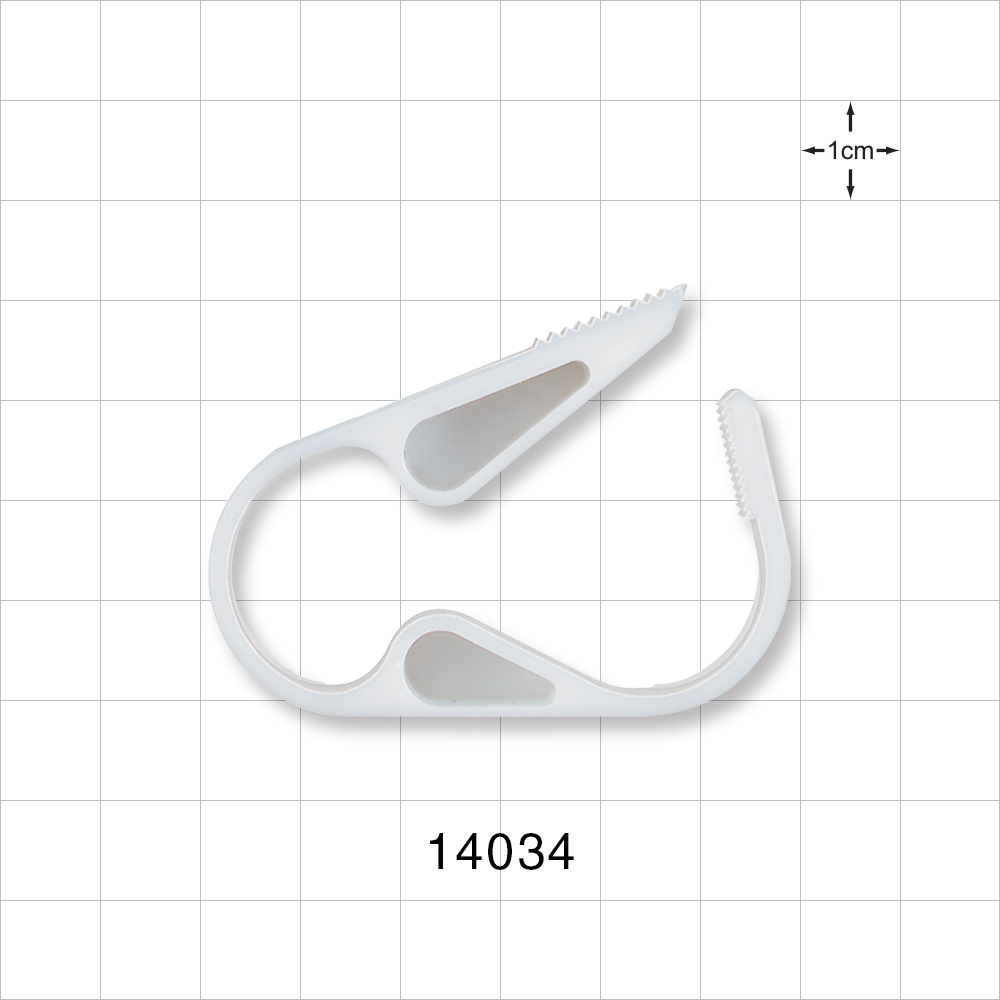 Pinch Clamp, Ratchet-Style, White