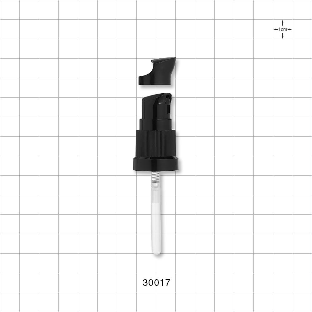 Lotion Pump Cap, Black for 30086, 30087, 30023