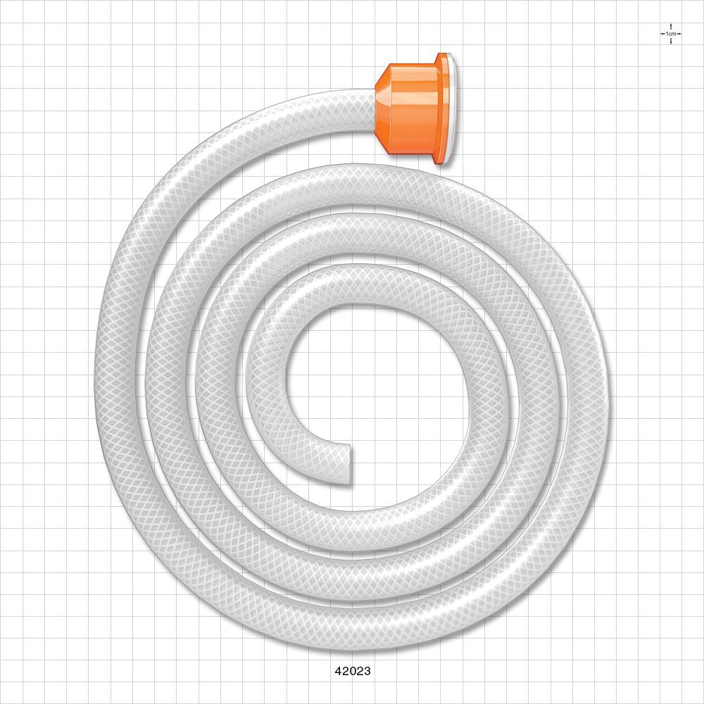 Molded Sanitary Flange Component, AdvantaSil® APSH Braid-Reinforced Silicone Tubing
