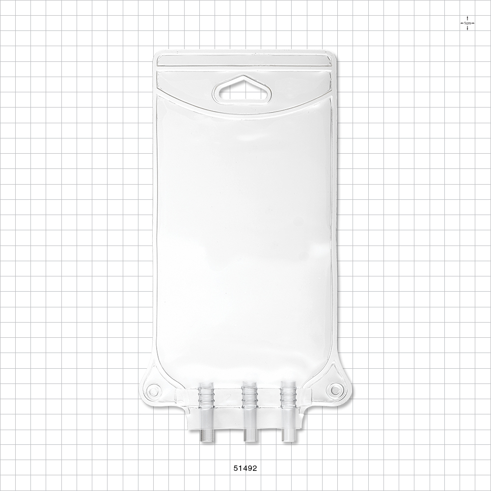 Bag, 3 Tube Ports, Non-Sterile