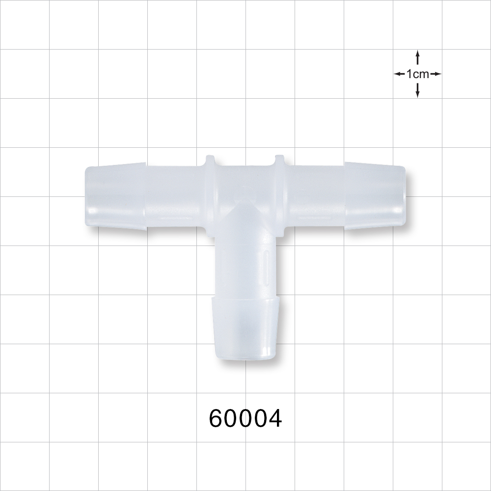 T Connector, Barbed, Natural