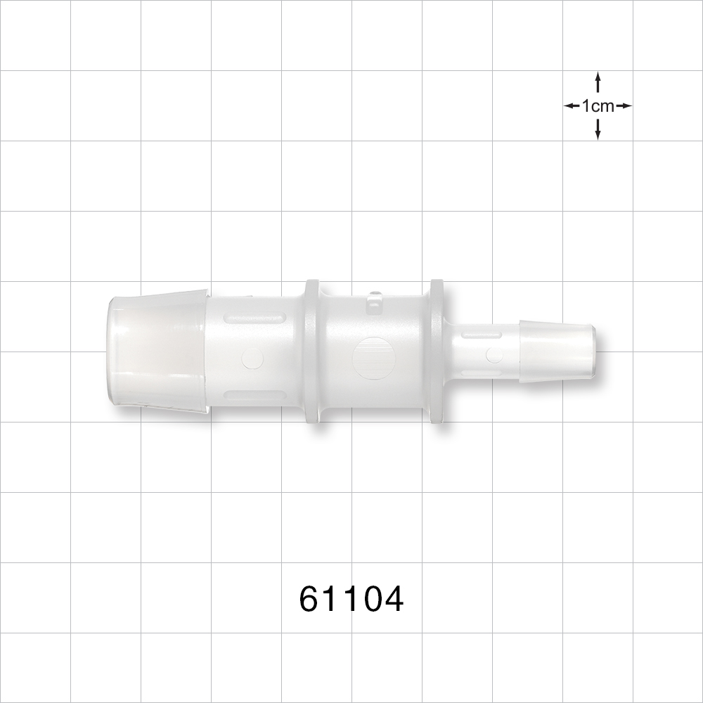 Straight Connector, Reducer, Barbed, Natural