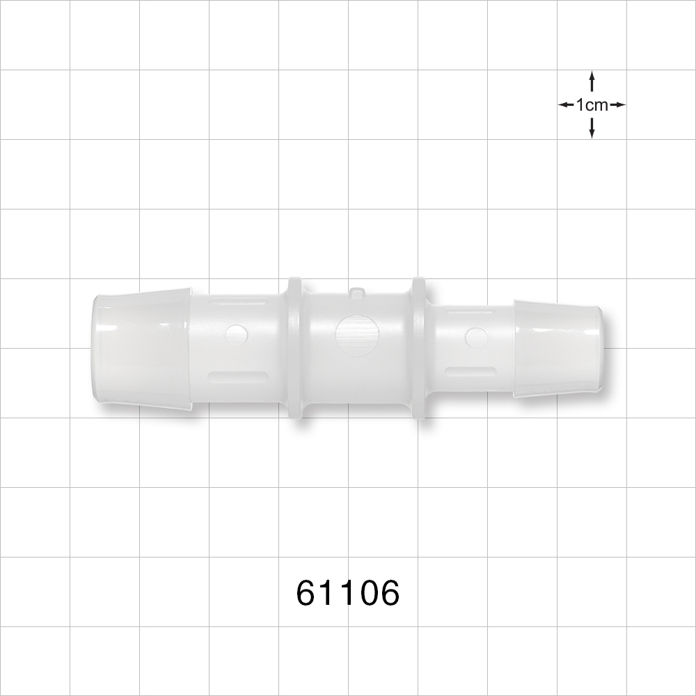 Straight Connector, Reducer, Barbed, Natural