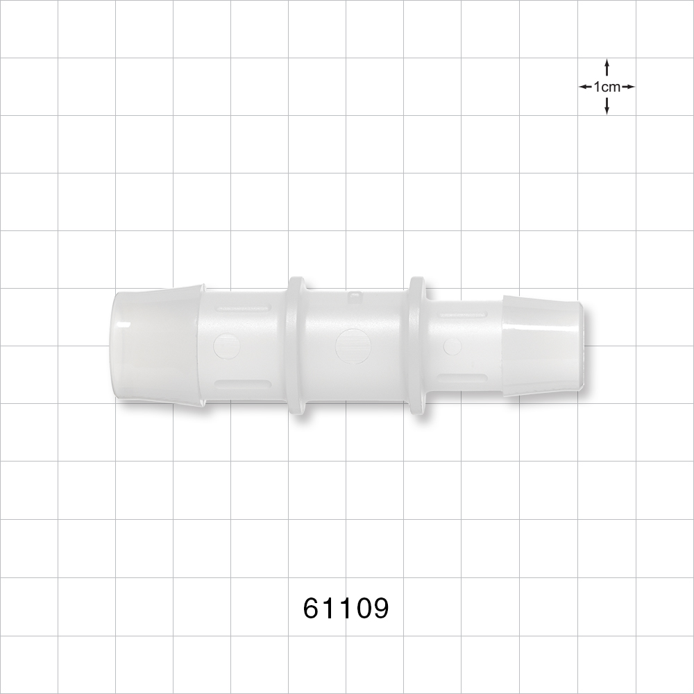 Straight Connector, Reducer, Barbed, Natural