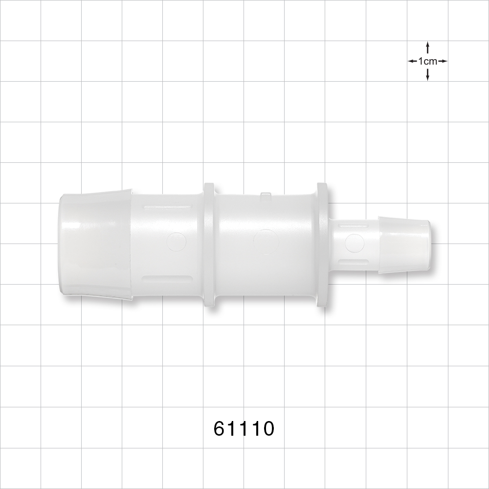 Straight Connector, Reducer, Barbed, Natural