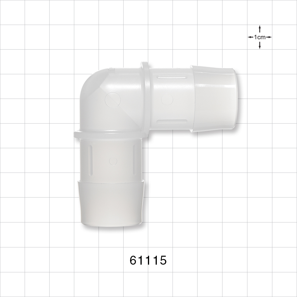 Elbow Connector, Barbed, Natural
