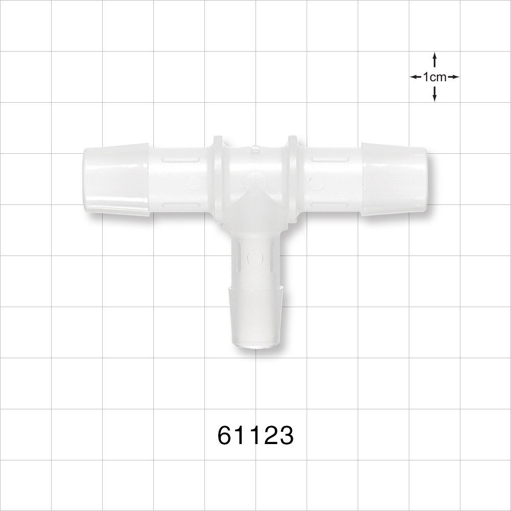 T Connector, Reducer, Barbed, Natural