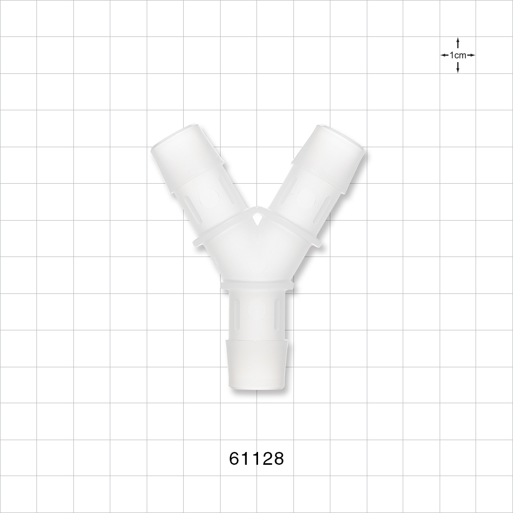 Y Connector, Barbed, Natural