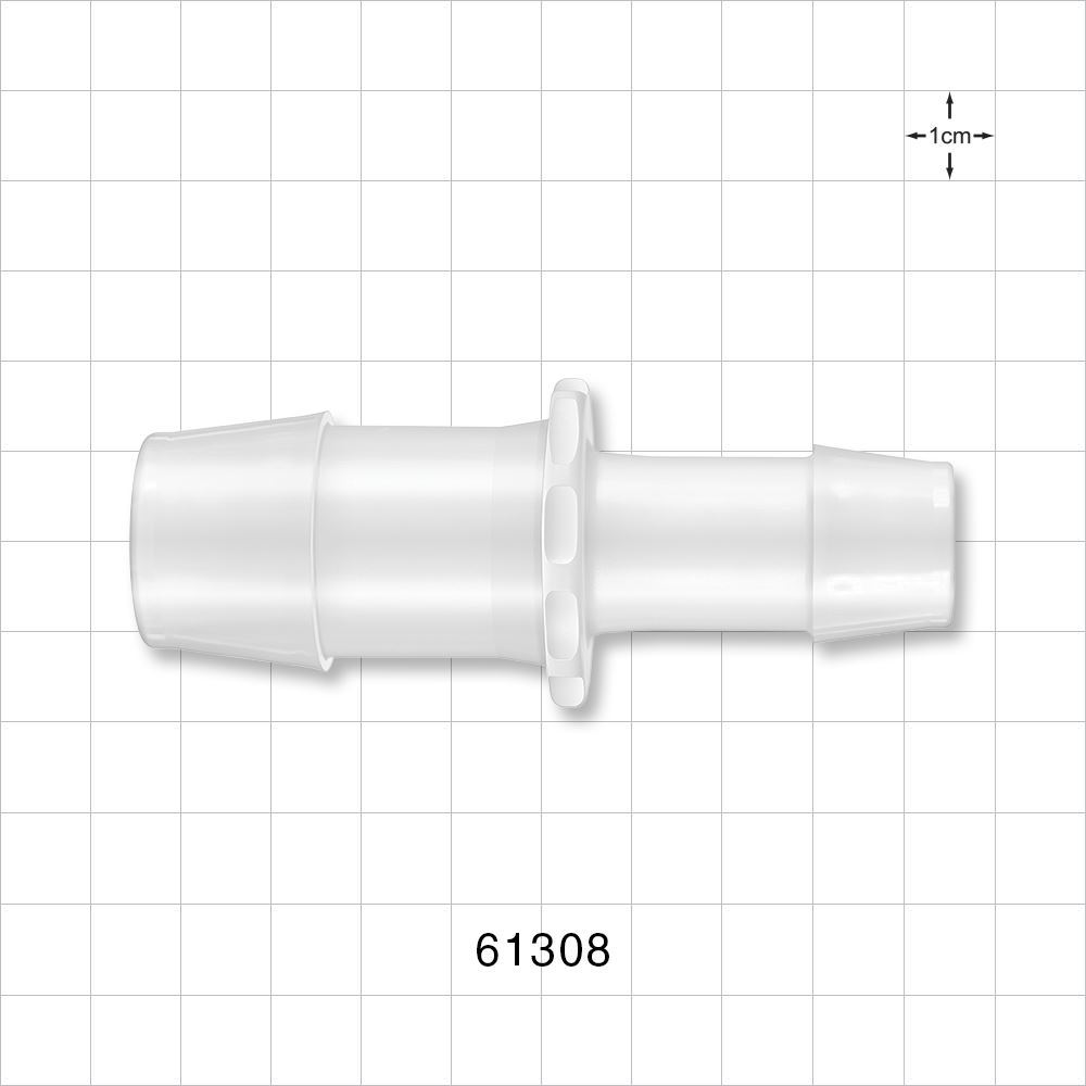 Straight Connector, Reducer, Barbed, Natural