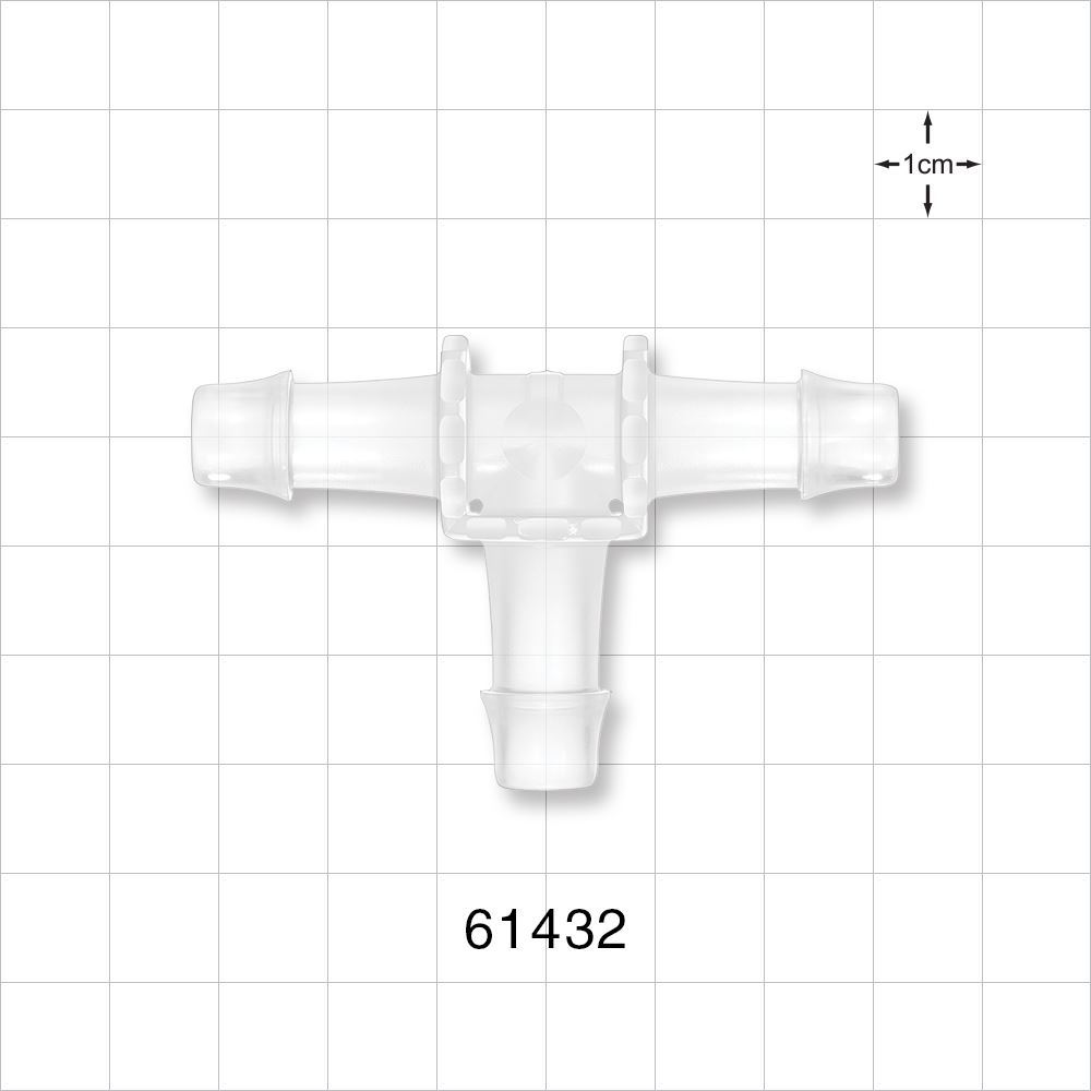 T Connector, Barbed, Natural